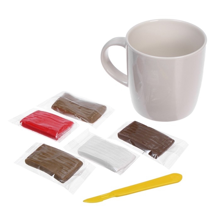 Новогодний набор для декора кружки полимерной глиной «Новый год! Олень» Новогодний набор для декора кружки полимерной глиной «Новый год! Олень»