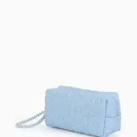 Косметичка дор Цветок 17*6*9, отд на молнии, голубой