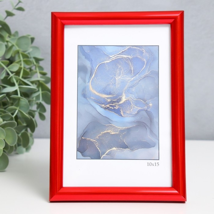 Фоторамка пластик  Фоторамка пластик "Радуга" 10х15 см, красный