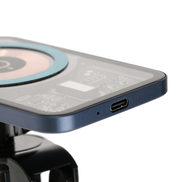 Автомобильный держатель с беспроводной зарядкой i13, 15 Вт, Type-C, 2 А, 1 м, MagSafe,чёрное Автомобильный держатель с беспроводной зарядкой i13, 15 Вт, Type-C, 2 А, 1 м, MagSafe,чёрное