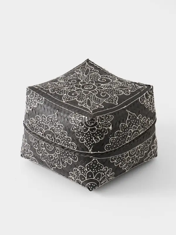 Корзинка плетёная &laquo;Бонтанг&raquo;, 24&times;24&times;15 см, бамбук, тёмная