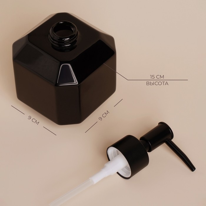 Дозатор для жидкого мыла SL Home «Артемида», 380 мл, цвет черный Дозатор для жидкого мыла SL Home «Артемида», 380 мл, цвет черный