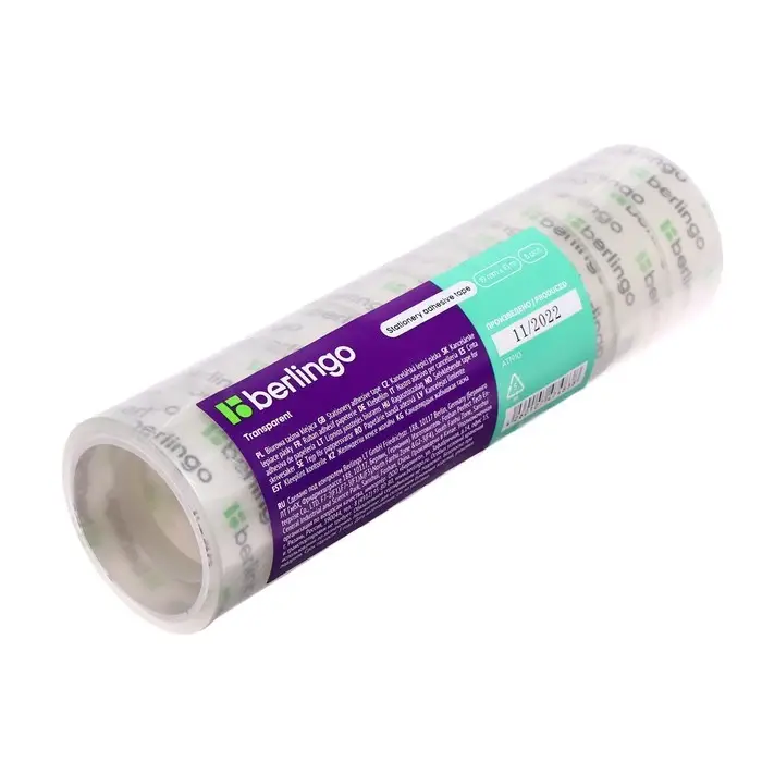 Клейкая лента канцелярская Berlingo 19мм х 10м, прозрачная Клейкая лента канцелярская Berlingo 19мм х 10м, прозрачная