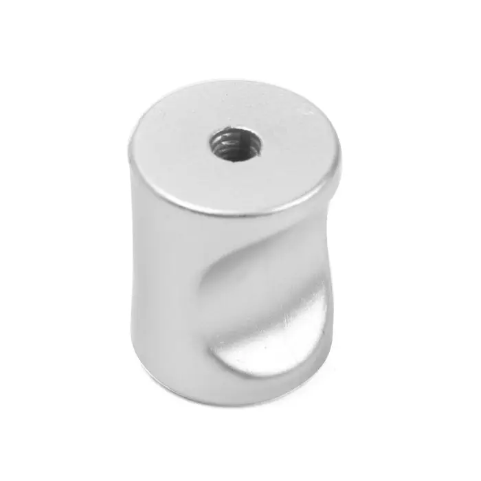 Ручка-кнопка CAPPIO РК102, d=18 мм, пластик, цвет матовый хром