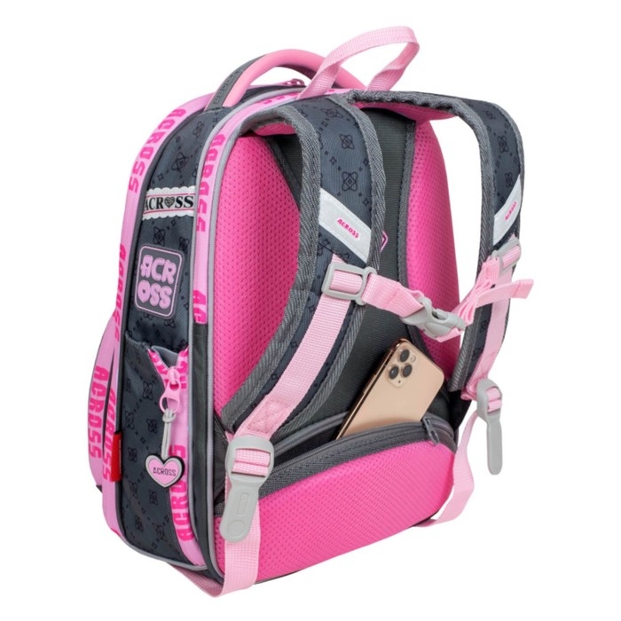 Рюкзак школьный 37 х 28 х 12 см, эргономичная спинка, Across 194 Рюкзак школьный 37 х 28 х 12 см, эргономичная спинка, Across 194