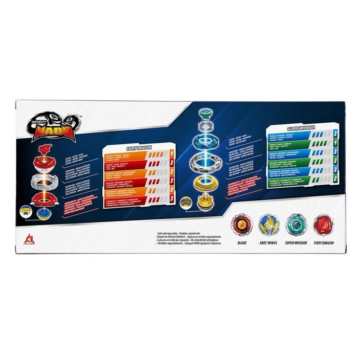 Набор волчков для баттлов Инфинити Надо «ЭпикЛончер. Dream pack. Fiery Dragon vs Super Whisker» Набор волчков для баттлов Инфинити Надо «ЭпикЛончер. Dream pack. Fiery Dragon vs Super Whisker»