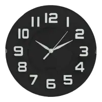 Часы настенные &laquo;Лесли&raquo;, d=20 см, дискретный ход, чёрные