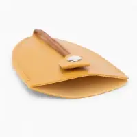 Ключница карманная с кольцом, размер 11.5&times;7.5&times;0.3 см, жёлтая