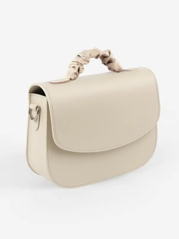 Ручка для сумки, пришивная, 18&times;3.5 см, молочная