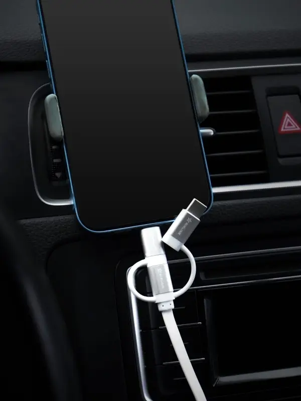 Кабель универсальный 3в1 (USB - Lightning, Type-C, Micro USB), 1.2м Soft-Touch