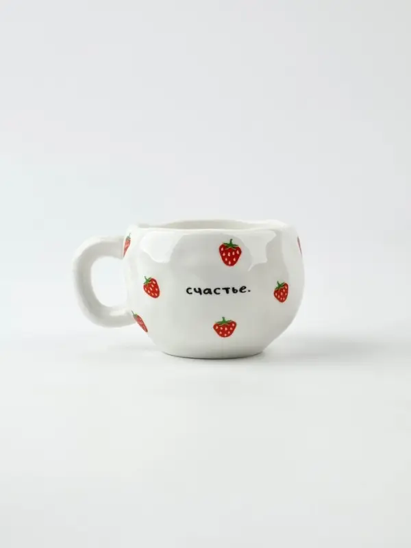 Чайная пара «Клубничка», 300 мл