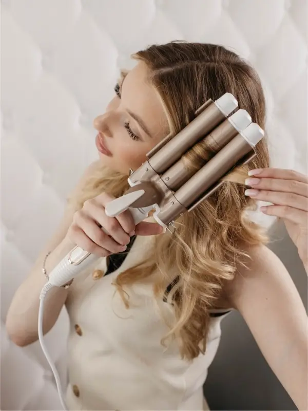 Плойка Luazon LW-05, 35 Вт, керамическое покрытие, d=25 мм, 220&deg;С, белая