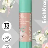 Клей-карандаш, ErichKrause EasyStick Pastel Bloom, PVP, экономичный расход, 13 г, МИКС