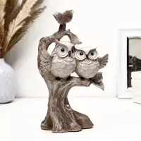 Фигурка полистоун &laquo;Совы на дереве&raquo;, 23&times;15 см