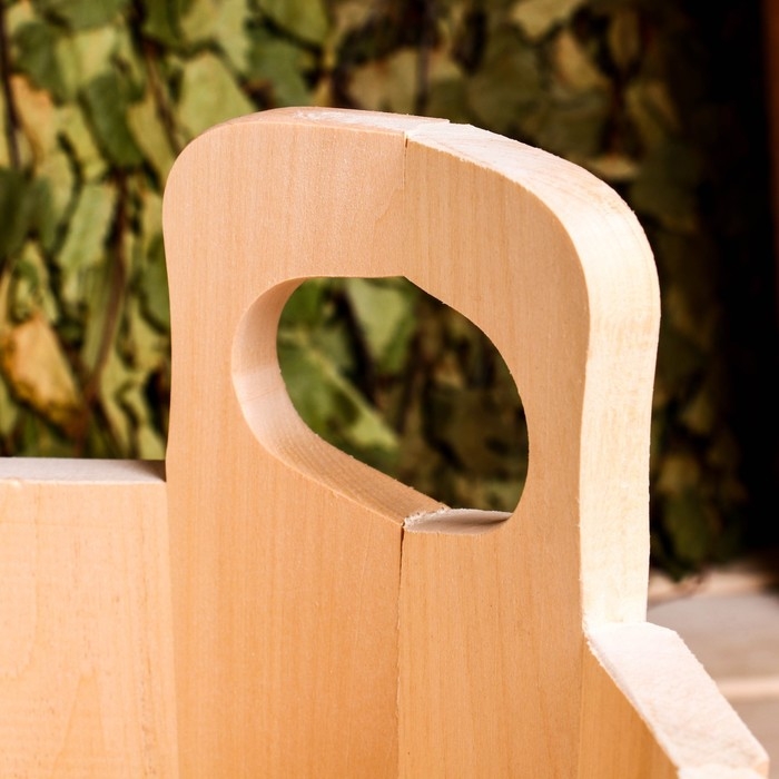 Шайка-таз из липы, 10 л, с тиснением, УЗОРЫ Шайка-таз из липы, 10 л, с тиснением, УЗОРЫ