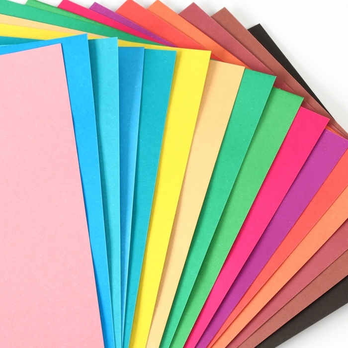 Картон цветной, А4, 16 листов, 16 цветов, немелованный, двусторонний, в папке, 200 г/м&sup2;, Холодное сердце