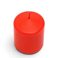 Свечи столбик 6&times;7.5 см, набор 4 шт., 20 ч, красный