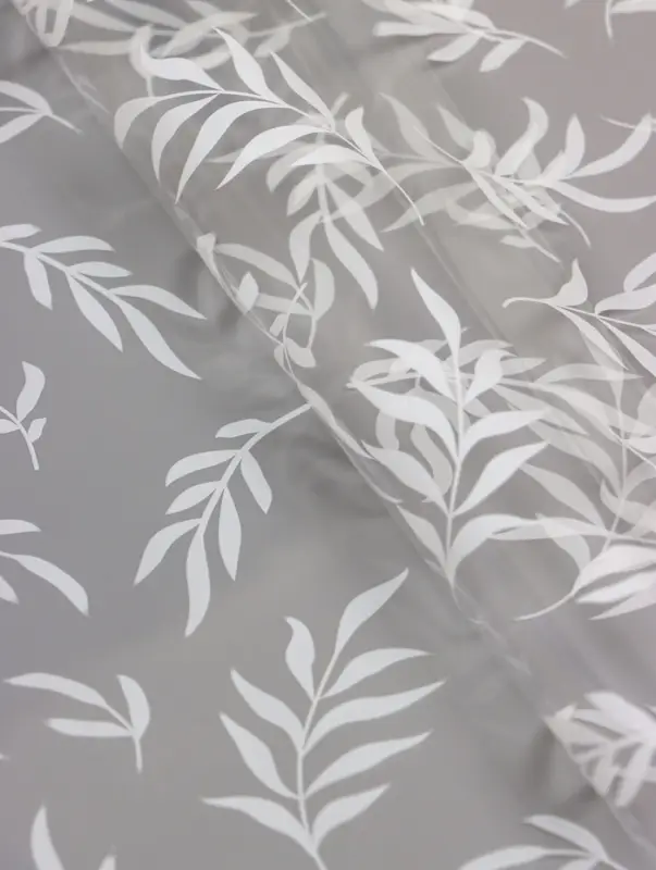 Пленка прозрачная с рисунком «Веточки» Белый 0.7×8.2±5%м