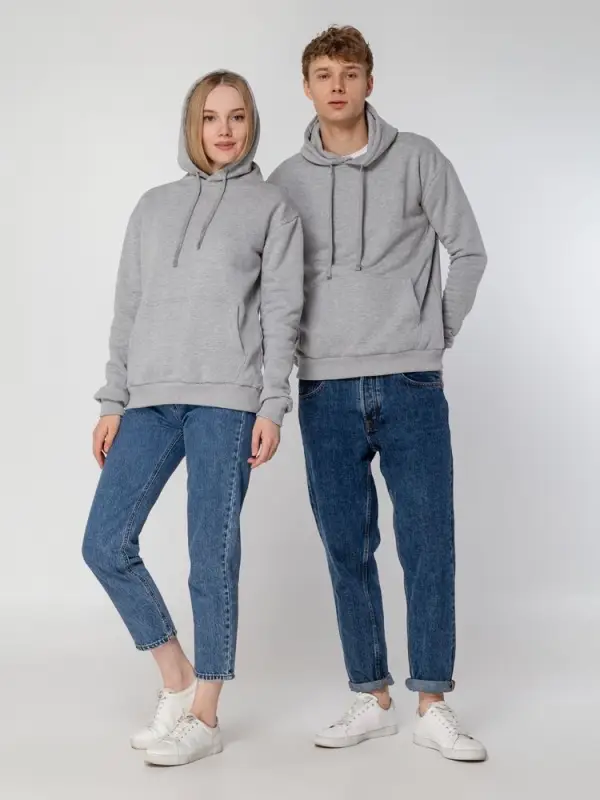 Толстовка с капюшоном Unit Kirenga Heavy серый меланж, размер XS Толстовка с капюшоном Unit Kirenga Heavy серый меланж, размер XS
