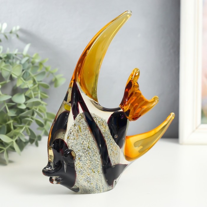 Сувенир стекло Сувенир стекло "Рыба экзот" под муранское стекло 23,5х4х20 см