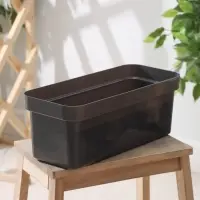 Ящик балконный для цветов &laquo;Эко&raquo;, 8 л, 40&times;17&times;15.5 см, пластиковый, цвет тёмный гранит