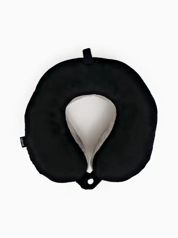 Подушка для путешествий бархатная формовая Подушка для путешествий бархатная формовая "Недоступен", черная