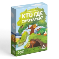 Настольная игра «Кто где спрятался?», 80 карт, 3+