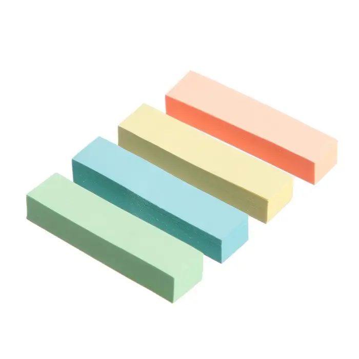 Блок - закладка с липким краем, 12×50 мм, бумажные, 4 цвета по 80 листов, пастель Блок - закладка с липким краем, 12×50 мм, бумажные, 4 цвета по 80 листов, пастель