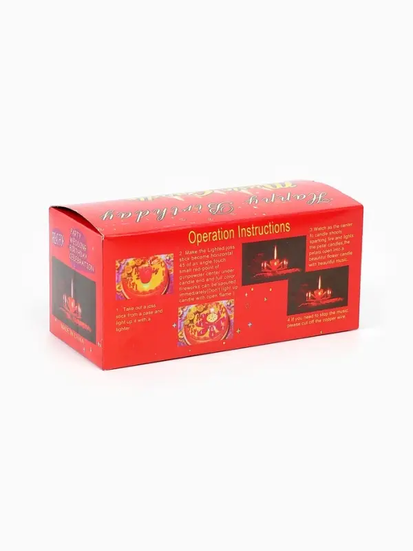 Свеча для торта музыкальная &laquo;Тюльпан&raquo;, розовая, 12&times;5 см