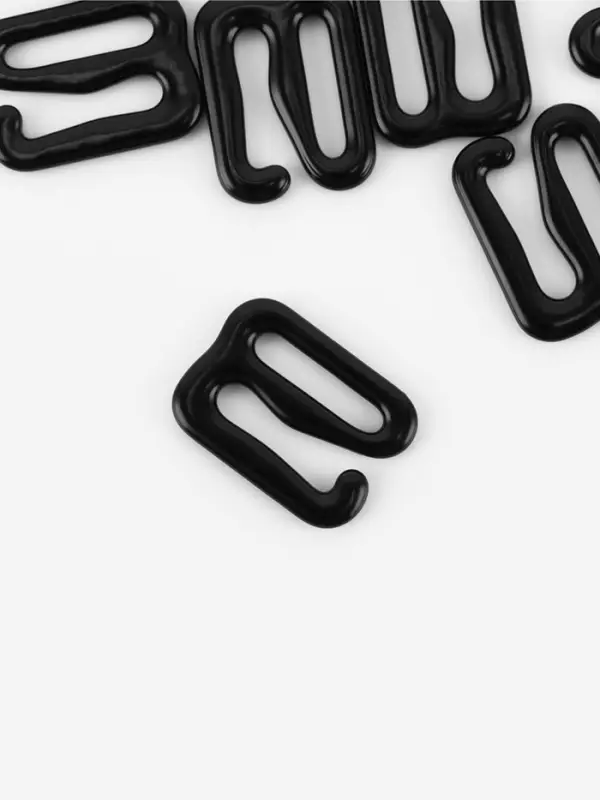 Крючок для бретелей, металлический, 10 мм, 20 шт., чёрный Крючок для бретелей, металлический, 10 мм, 20 шт., чёрный