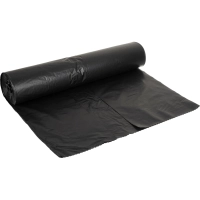 Мешки для мусора ПВД 120л 40мкм 20шт/рул черные 70х110см особо проч Акос