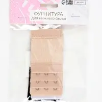 Застёжка для бюстгальтера, удлинитель, 3 ряда 3 крючка, 5&times;10.5 см, 3 шт.
