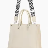 Сумка женская тоут на молнии, 31&times;10.5&times;25 см, белый