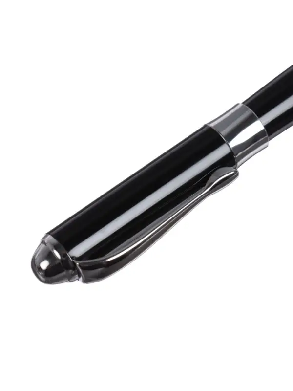 Ручка подарочная Calligrata &laquo;Классика&raquo;, шариковая, в футляре кожзам, корпус чёрный с серебристым
