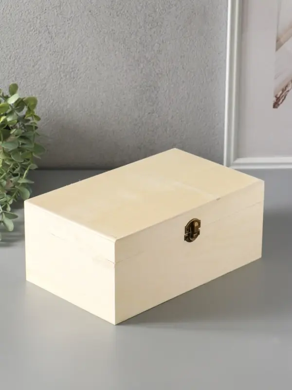 Шкатулка для росписи дерево &laquo;Прямоугольная&raquo;, для украшений, замок-пряжка, 26.5&times;16.5&times;11 см