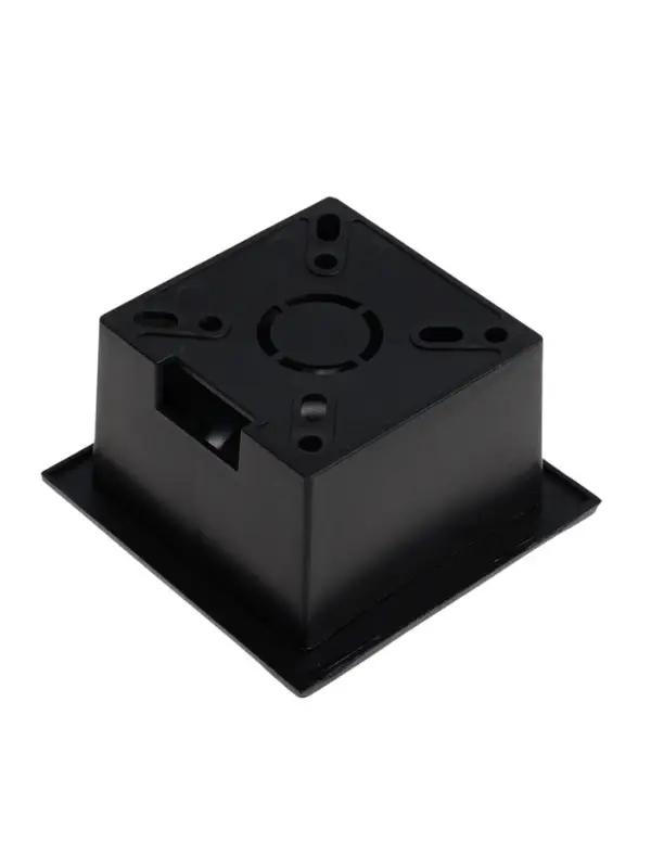 Встраиваемый светильник для лестницы, IP65, 3 Вт, 6500К, 68&times;68 мм, квадратный, чёрный, свечение холодное белое