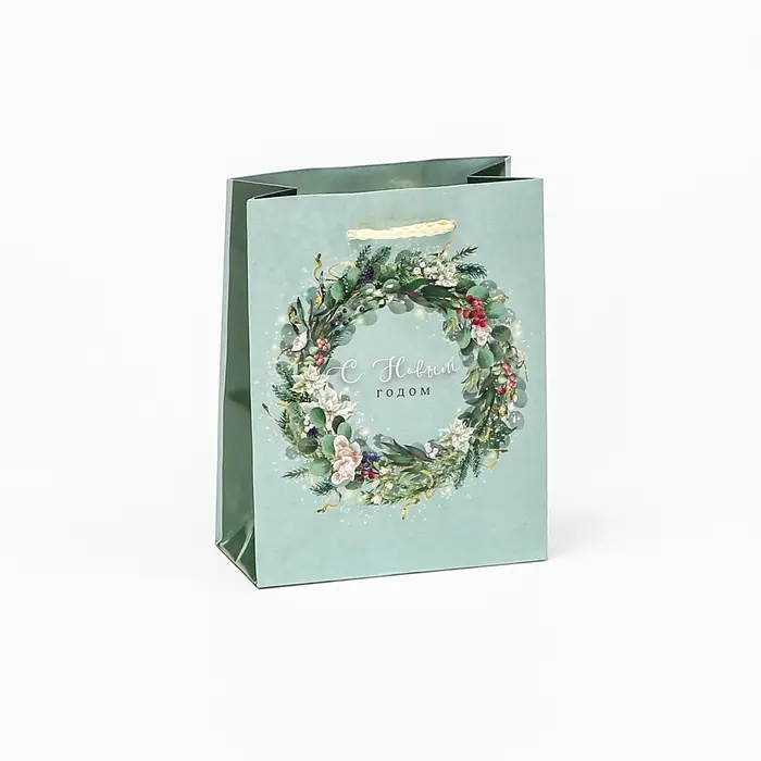 Пакеты подарочные новогодние &laquo;Счастья и любви&raquo;, набор 4 шт.