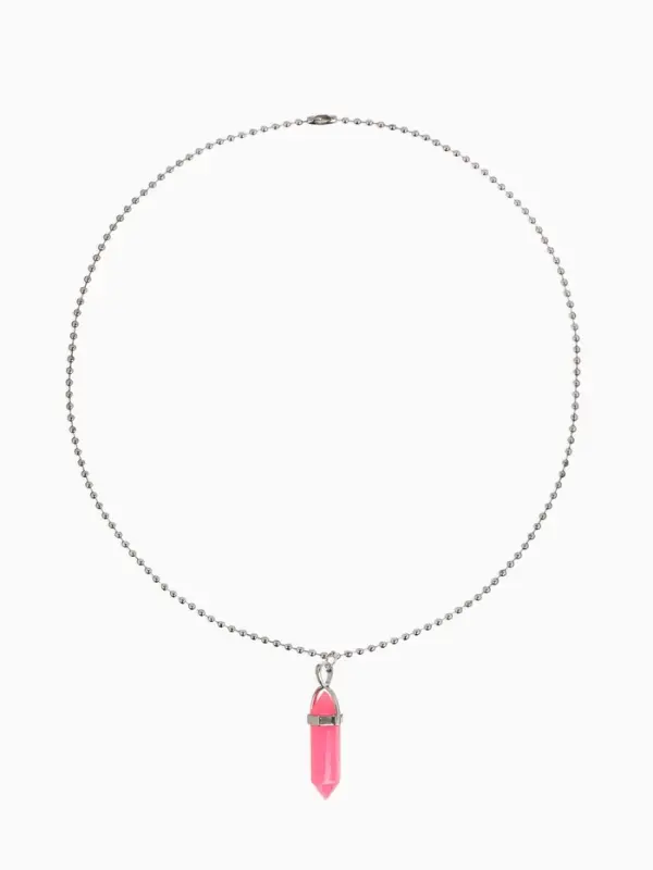 Кулон на цепочке &laquo;Маятник&raquo;, малиновый, 40 см