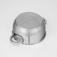 Кастрюля Катунь &laquo;Антея&raquo;, 2 л, d=18 см, с крышкой, капсульное дно, индукция, нержавеющая сталь, AISI - 201, хромированная