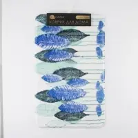 Коврик для ванной и туалета SAVANNA &laquo;Гранд&raquo;, 50&times;80 см, голубой