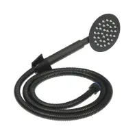 Смеситель для ванны ZEIN ZF3, излив 32 см, с душ набором, нержавеющая сталь, черный