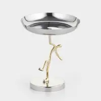 Салатник на подставке &laquo;Человек&raquo;, 17&times;17&times;20 см, нержавеющая сталь, латунь