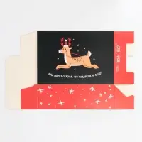 Коробка подарочная новогодняя складная &laquo;Подарков не будет&raquo;, 16 х 23 х 7.5 см, Новый год