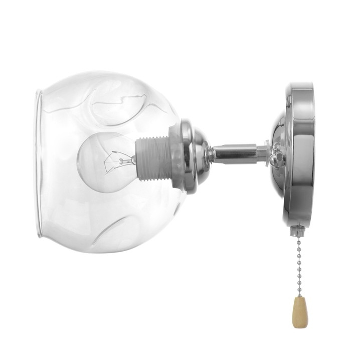 Бра "Берта" 1хЕ27 40Вт хром 21х13х23 см