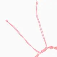 Браслет на ногу (анклет) "Пляжный" длина 18 см, цв. розовый Браслет на ногу (анклет) "Пляжный" длина 18 см, цв. розовый