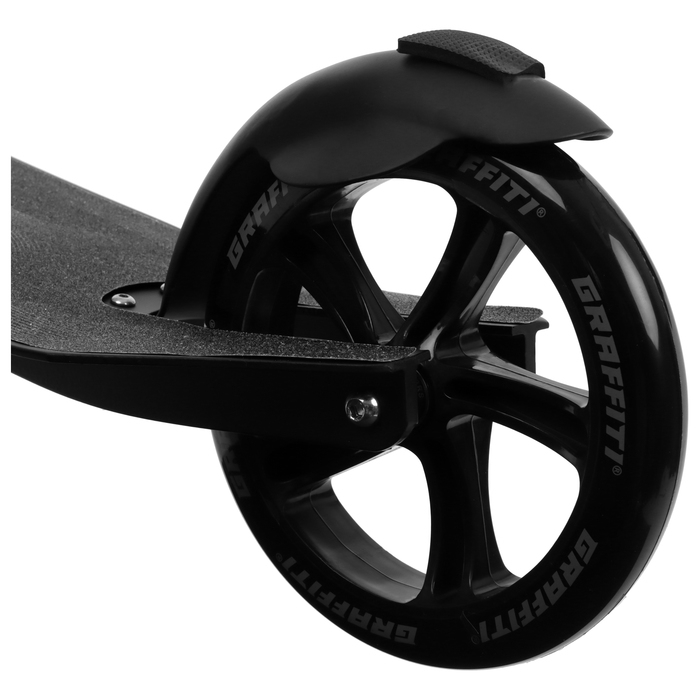 Самокат городской GRAFFITI Cross 230, колёса PU 230/180 мм, с передним амортизатором, ABEC 9 Carbon Самокат городской GRAFFITI Cross 230, колёса PU 230/180 мм, с передним амортизатором, ABEC 9 Carbon