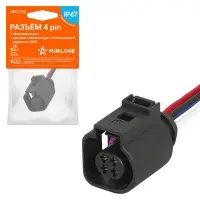 Разъём 4 pin с проводами для датчика температуры охл. жидкости VAG