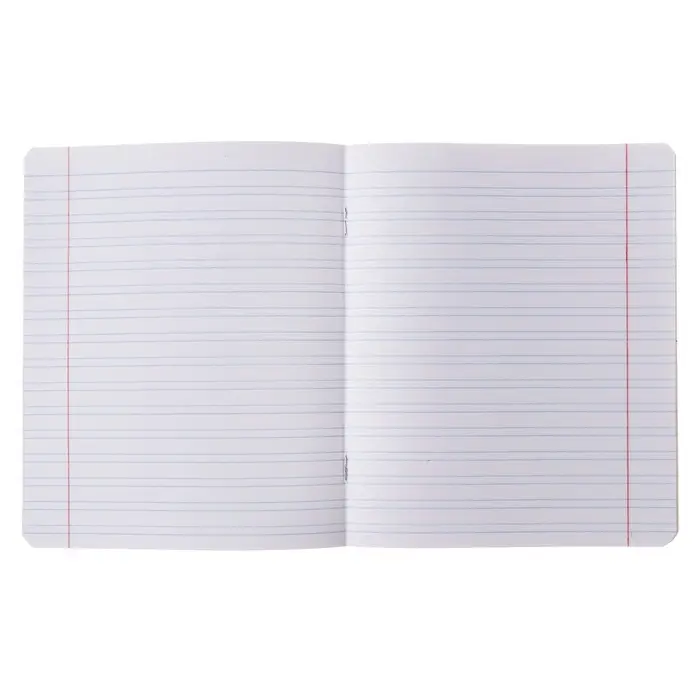 Тетрадь 12 листов в узкую линию на скрепке Inflated, обложка мелованный картон, ВД-лак, МИКС