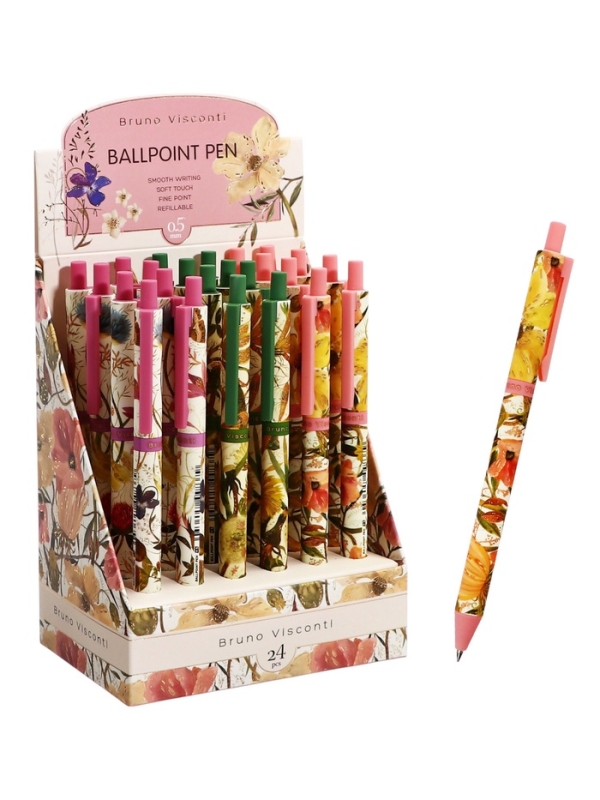 Ручка шариковая BrunoVisconti ArtClick.Flora.Bloom flowers, 0.5мм, стерж/син МИКС Ручка шариковая BrunoVisconti ArtClick.Flora.Bloom flowers, 0.5мм, стерж/син МИКС