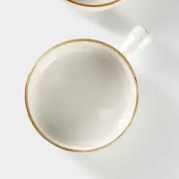 Кокотницы «Церера», набор 2 шт., d=15 см, 500 мл, фарфор, белые Кокотницы «Церера», набор 2 шт., d=15 см, 500 мл, фарфор, белые